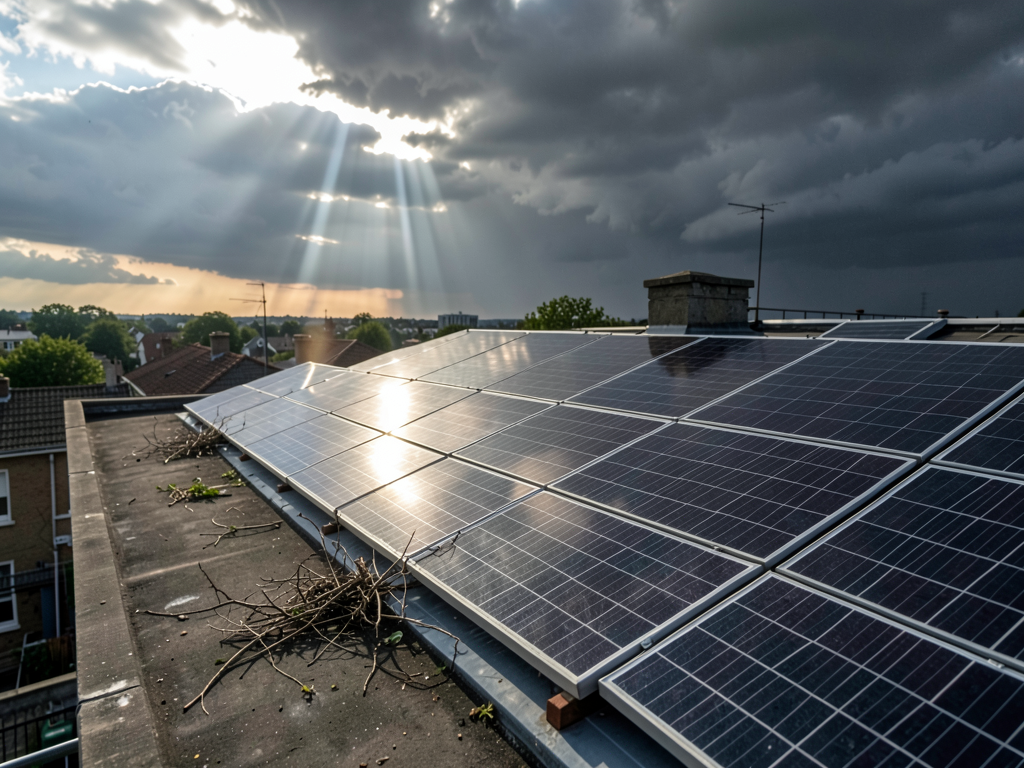 Guide d'entretien et vérification de l'intégrité de vos panneaux photovoltaïques après une tempête ou de la grêle